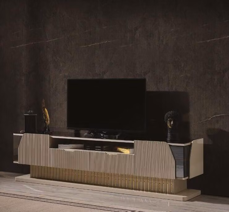Luxus TV Ständer in Wohnzimmer Designer Holz Lowboard Modern Möbel
