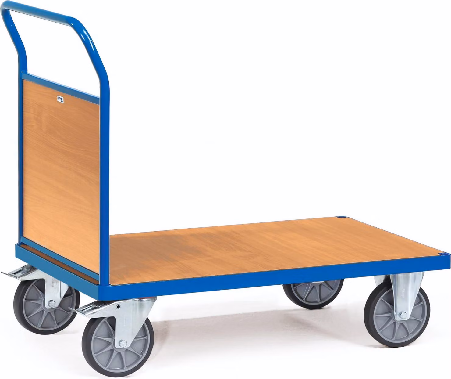 Carrello con parete terminale in legno Versione 2