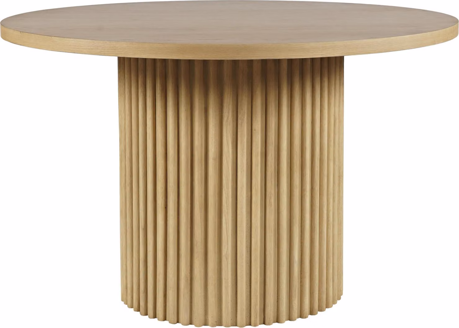 FURNLUX Tavolo da pranzo in rovere Avola 122 cm / Colore principale: Beige / Dimensioni: 122 x 76 x 122 cm