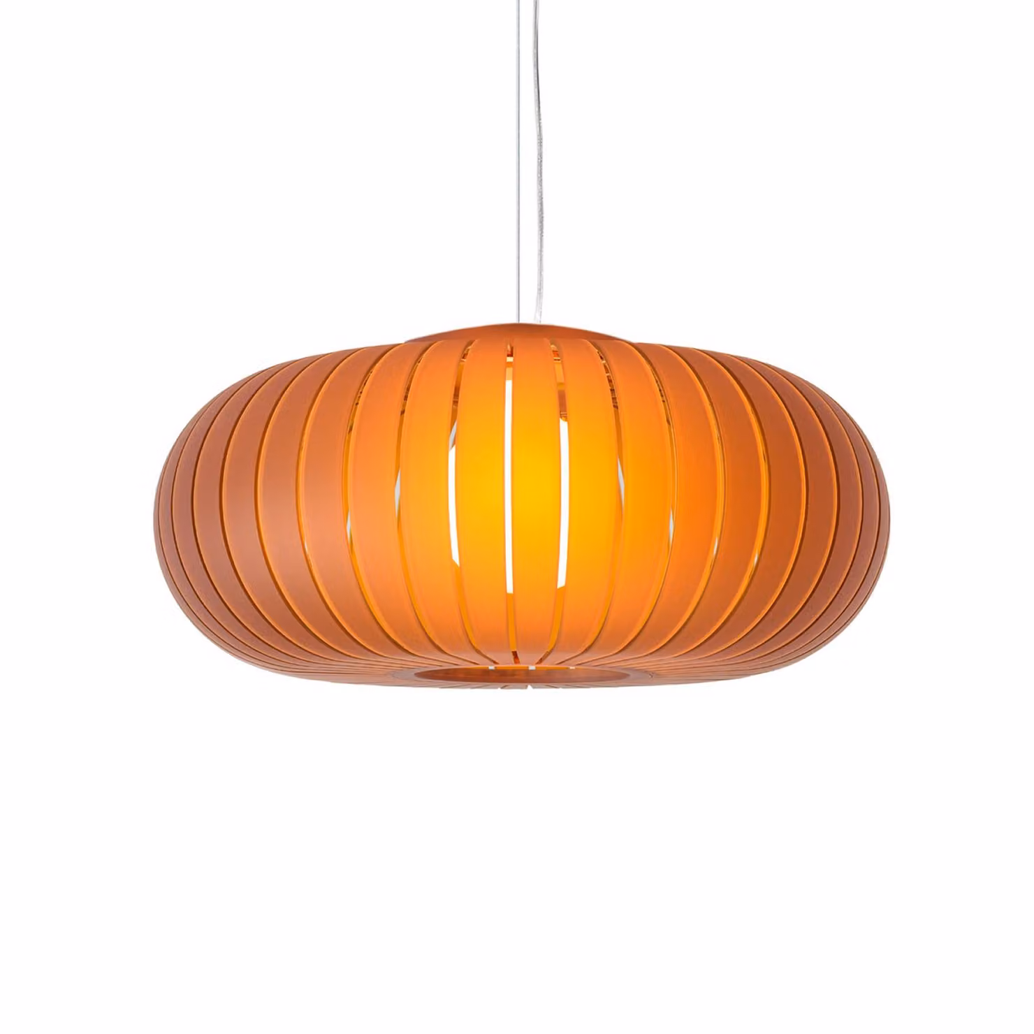 Kartell Lampada a sospensione Teresa Frozen, Crema / Ambra, Soggiorno / Sala da pranzo, Plastica, Design, Lampada a sospensione