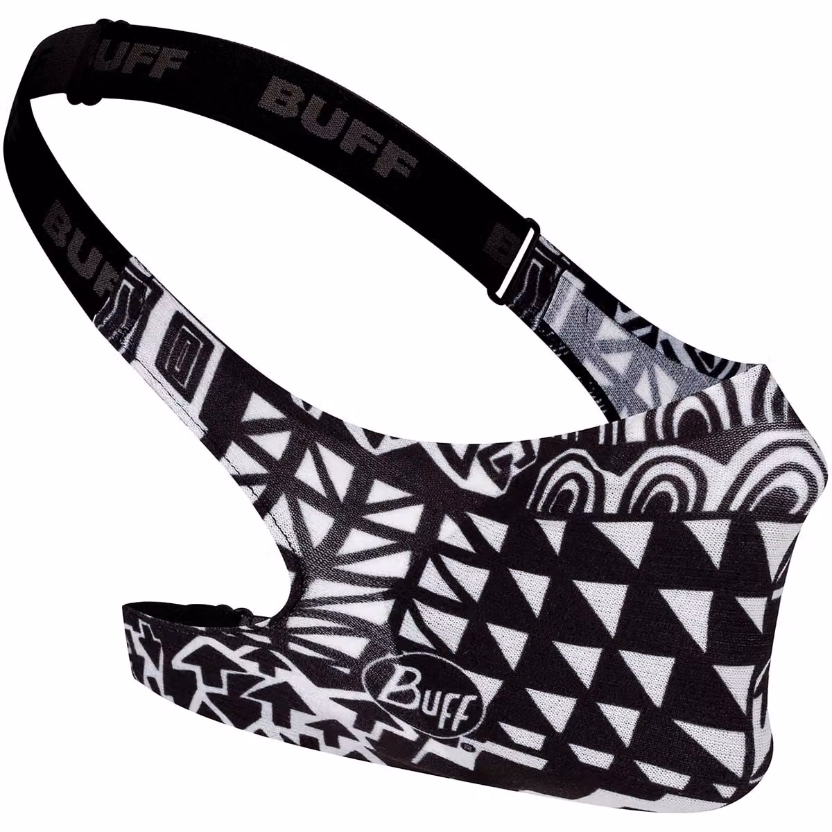 Mascherina BUFF con filtro per bocca e naso, per bambini, colore nero