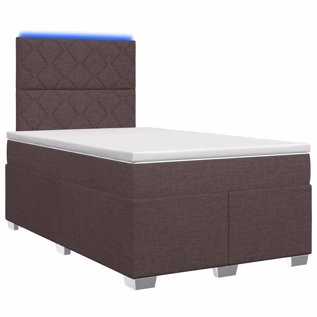 Letto box spring ibrido vidaXL con materasso a molle insacchettate e base contenitore con illuminazione sottostante e porta USB, L/P: 120 x 200 cm – 2