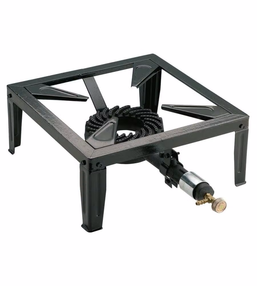 Kemper Fornellone Ghisa - Cucina da Esterno 40x40x17 cm - Nero