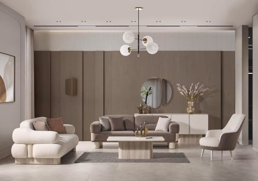 Polstergarnitur Couch Set Sitzmöbel Sofa Kombination Sitzgruppe Wohnlandschaft