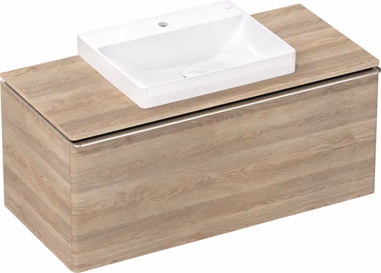 hansgrohe Xelu Q Console avec découpe au centre, 1180x550, pour vasque à poser 600x480mm, polie, 54111230, 54111230