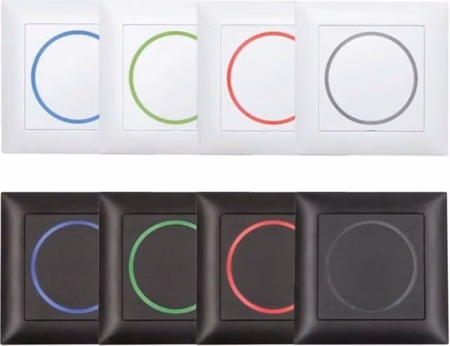 Rilevatore di movimento a microonde senza contatto Bircher CleanSwitch Integration colore bianco