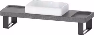 Set di lavabi Duravit Qatego 140x45x90cm, m K, console, Lavica pol.