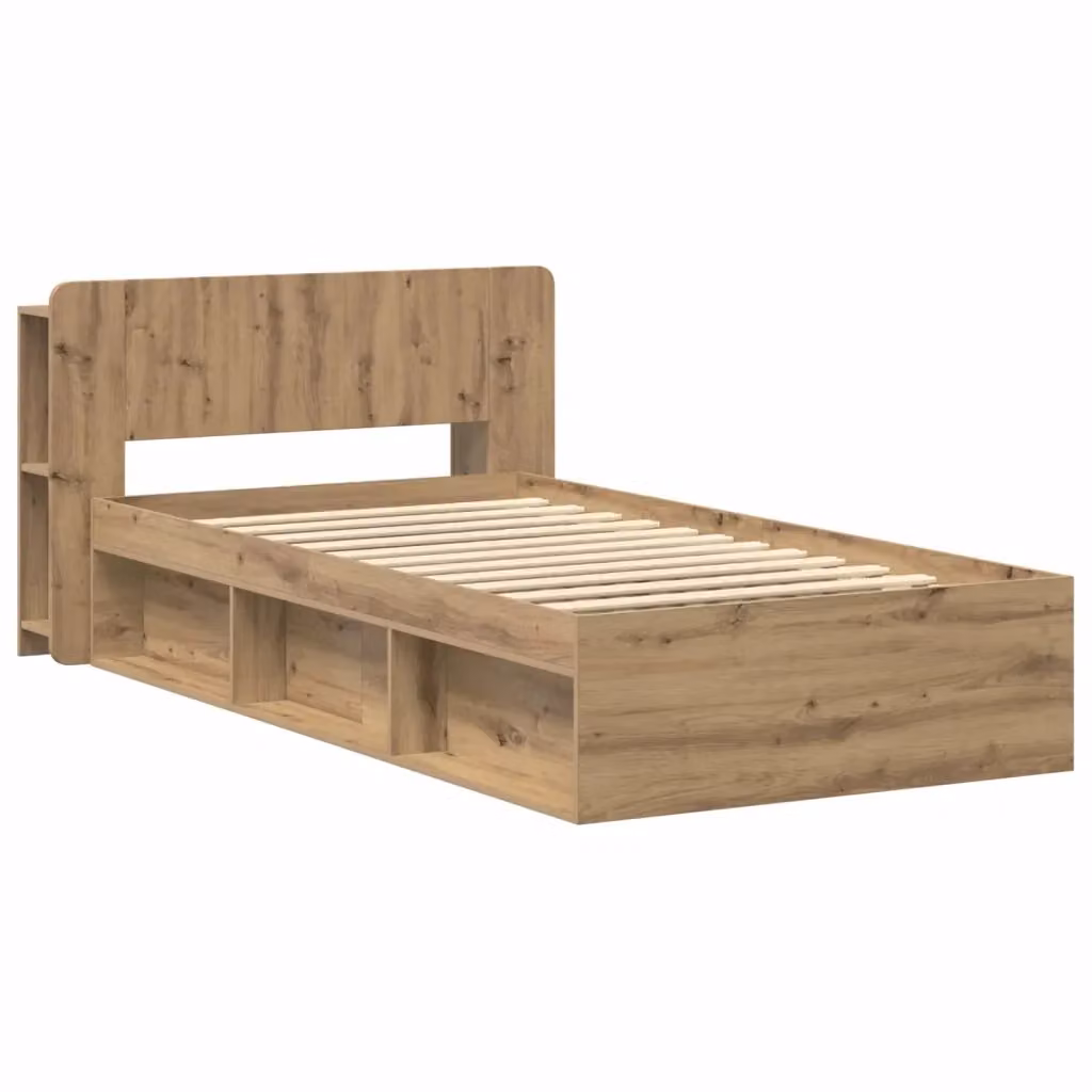 Letto con contenitore vidaXL in legno Rovere con cassetti L/P/H: 221.5 x 80 x 95 cm – 2