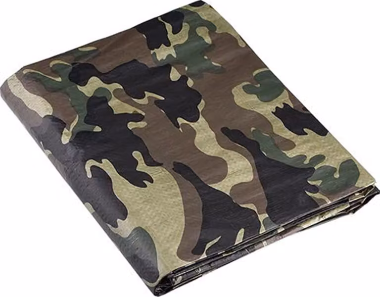 Pellicola mimetica DEN BRAVEN con rete 2 × 3 m, 80 g/m2