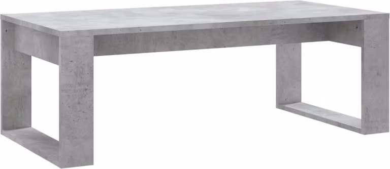 Tavolino Salotto Grigio Cemento 102x50x35 cm Legno Multistrato