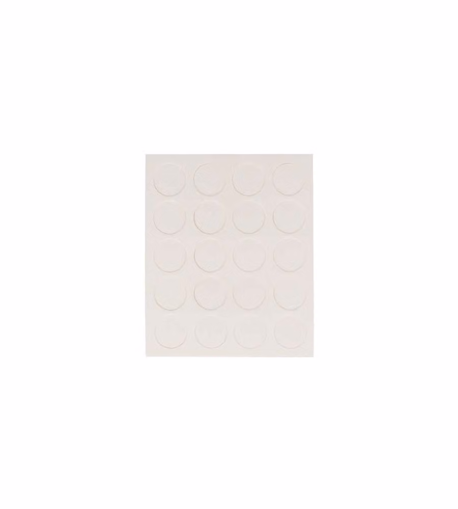 Coprivite adesivi 13 mm. colore bianco 20 pz.