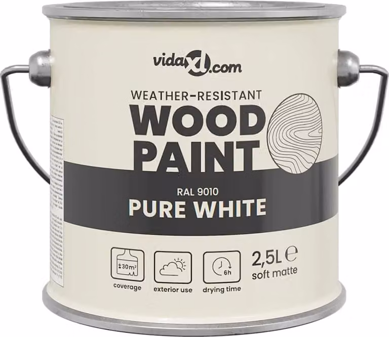 Vernice per legno Bianco 2,5 L Stampa da parete