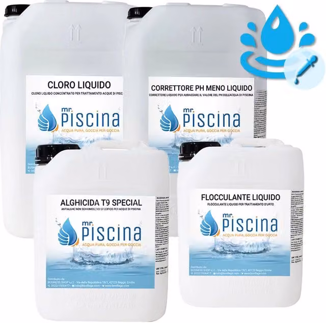 KIT PH e REDOX-CLORO CONTROL per mantenimento acqua Piscina Volume piscina: Da 55 a 100 m³