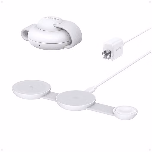 Caricatore MagSafe Anker WL pieghevole da 15W, Bianco