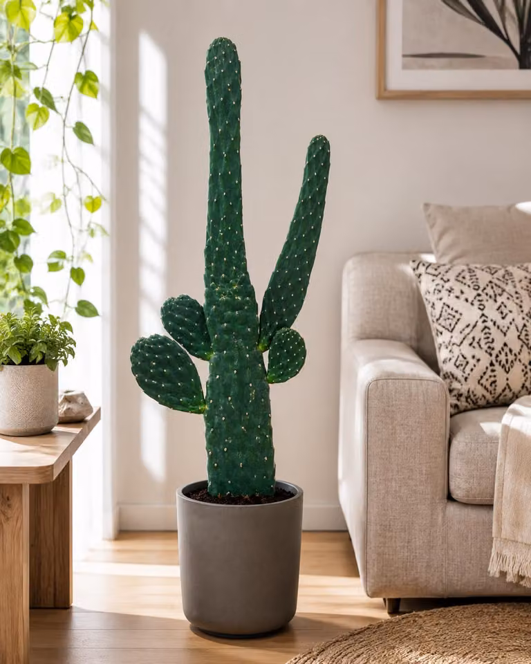 Consolea rubescens: 40–50 cm. Baumopuntie. Fico di India. Opuntia: un cactus esotico, succulenta pianta da interno, facile da curare