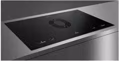 Piano cottura a induzione con aspirazione integrata Esistyle SHAPE One J G5 87 Black, 4 zone cottura, L: 90 cm