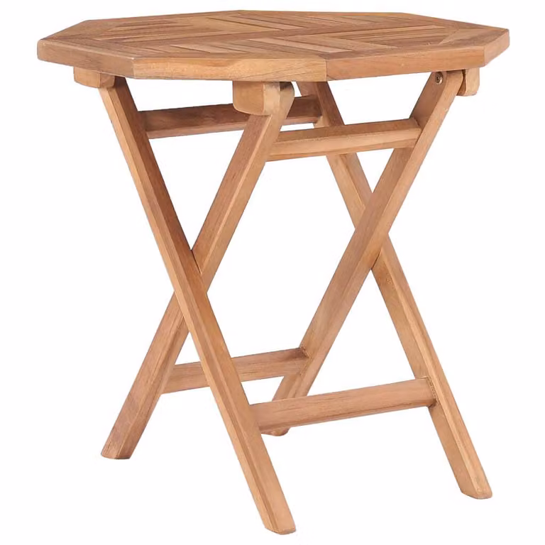 The Living Store Tavolo da giardino pieghevole 45x45x45 cm in legno massello di teak