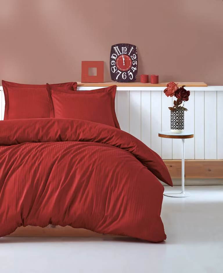 Set di biancheria da letto in raso Cotone BOX, 200x220 cm, 4 pezzi