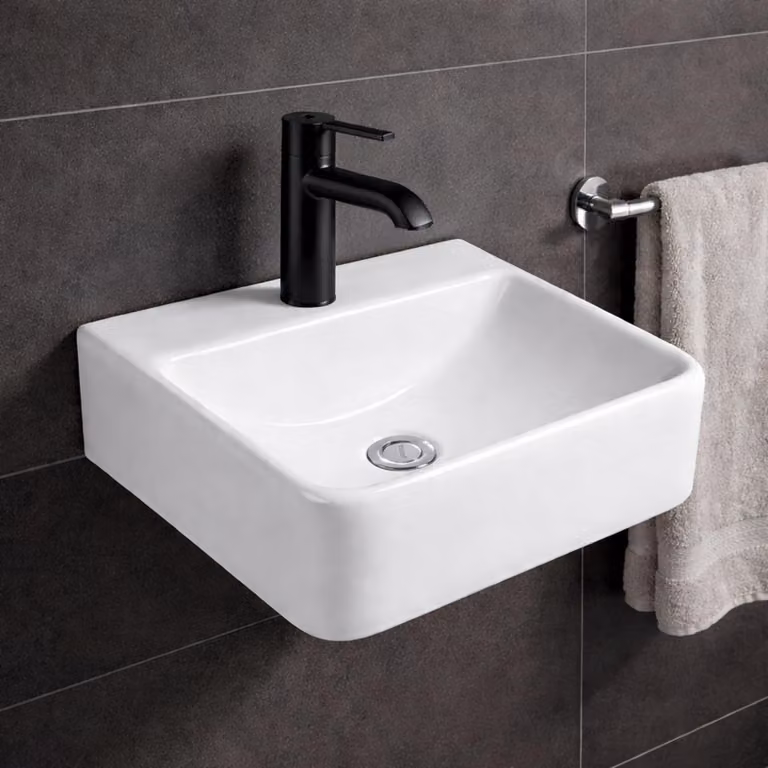 Lavabo NEG Uno74H Lavabo sospeso e da appoggio (angolare)