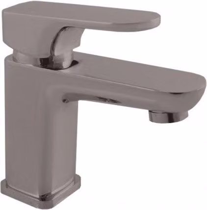 Miscelatore lavabo YUKON in metallo spazzolato grigio ottone