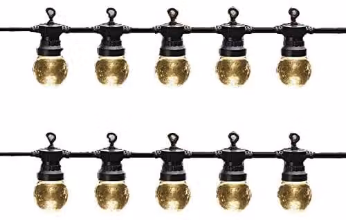 Catena luminosa a LED, 10 lampadine, 8 metri, per interni ed esterni