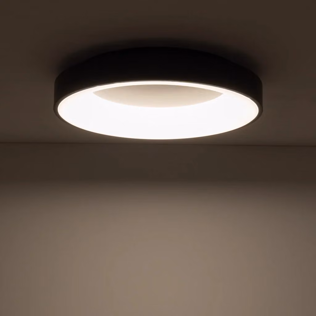 Plafoniera LED rotonda Nowodvorski Lighting nera con luce bianco caldo 3000K, potenza 48W, diametro 48 cm – 2