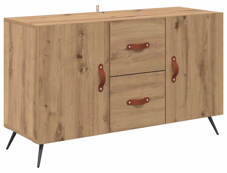 Credenza Rovere artigianale 100 x 36 x 60 cm Legno multistrato