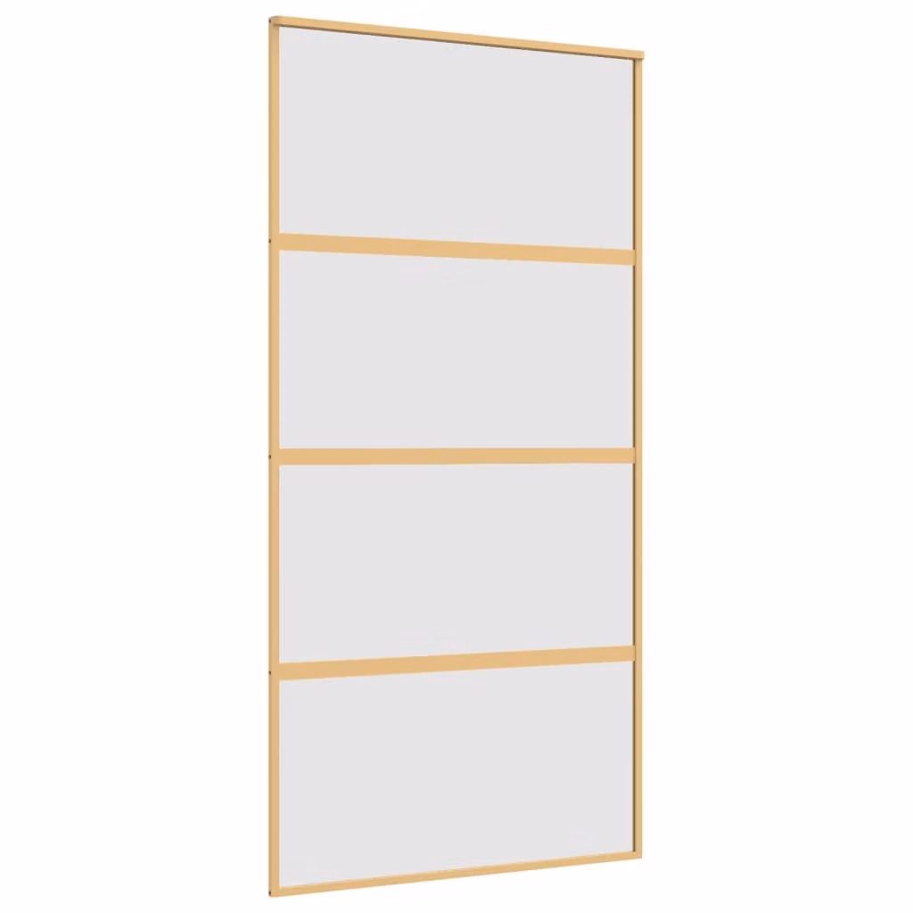 Porta Scorrevole Oro 102,5x205 Vetro Smerigliato ESG Alluminio