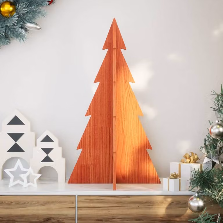 Maison Exclusive - Albero di Natale in legno da decorare 80 cm in legno massello di pino