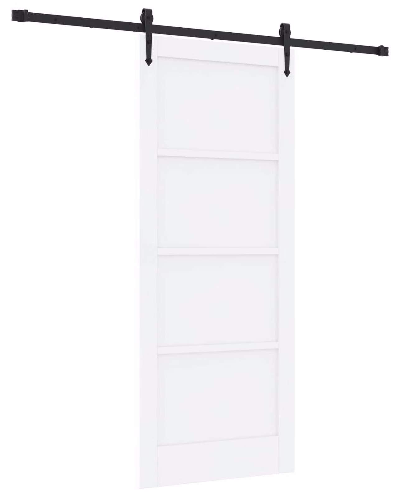 Porta scorrevole ORKDAL Bianco e Nero 83 x 202 cm