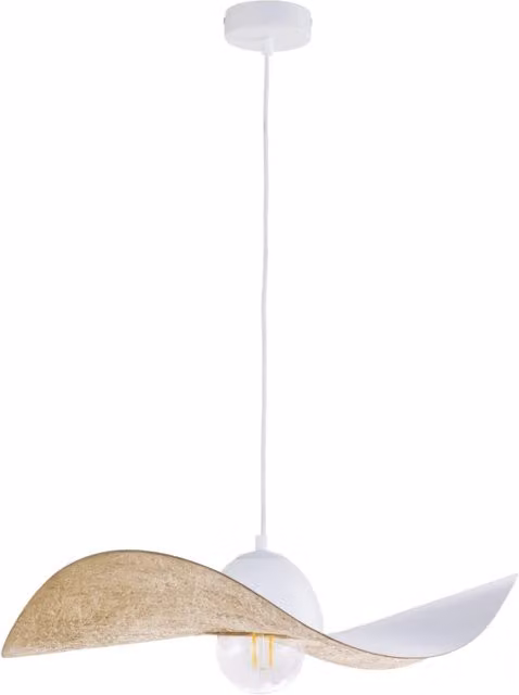 Lampada a sospensione Kapello Sigma Lighting bianco e oro Ø55 cm – 1
