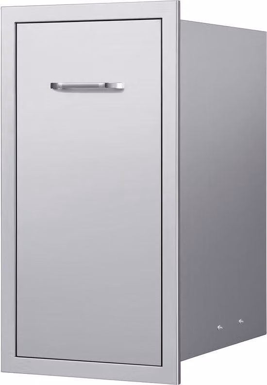 Ripiano esterno per cucina, 34 cm di larghezza x 50 cm di profondità x 65 cm di altezza. Scomparto interno, cassetti in acciaio multifunzionali, capacità di carico di 25 kg per livello. Ideale per cucine con area barbecue