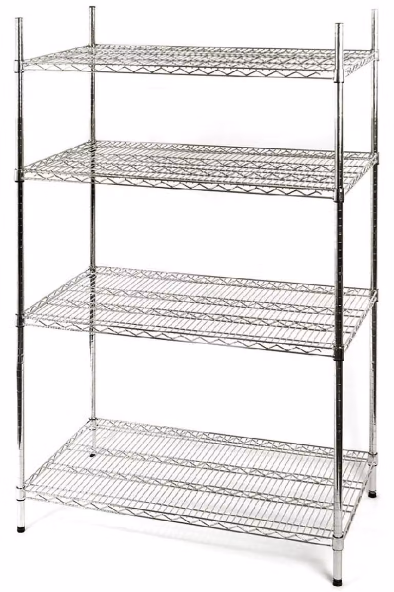 Scaffale di stoccaggio in acciaio cromato, 1060X610X1800 Mm