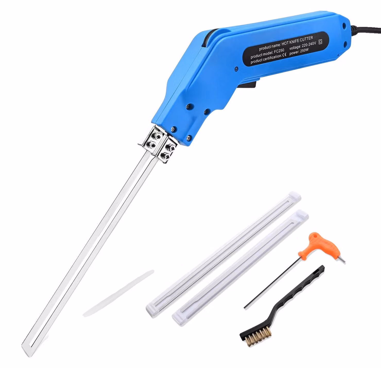 Macchina per tagliare la gomma, con controllo elettrico, riscaldamento rapido, colore blu