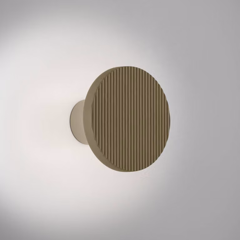Bover Applique da parete Arid A/01, dimmerabile, Verde, Soggiorno / Sala da pranzo, Alluminio, Design, Applique