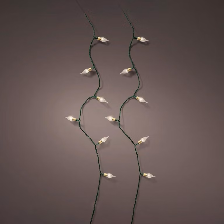 Catena luminosa a LED, luce bianco caldo, 1790 cm, 8 funzioni, per uso interno