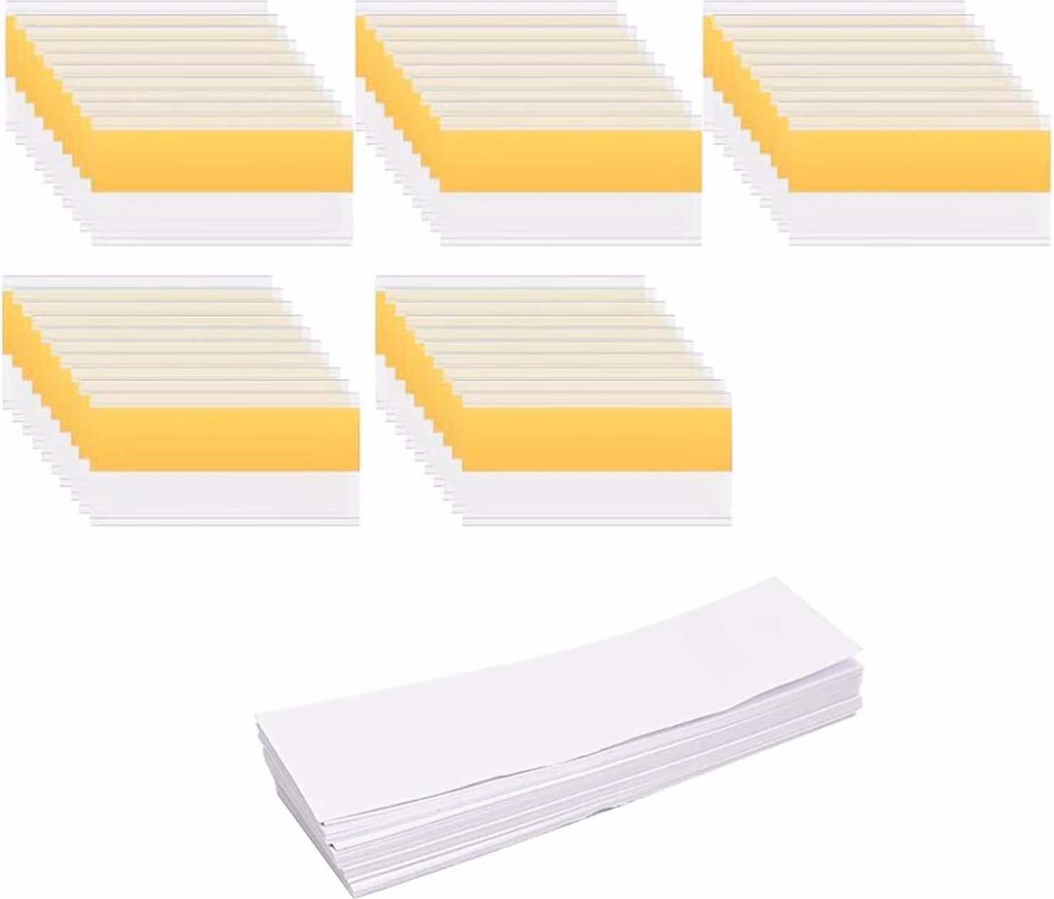 Cassetto per etichette trasparenti autoadesive - 50 pezzi - 3x10 cm