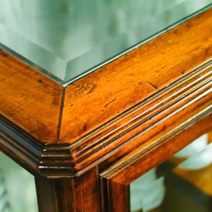 Vetrina classica in legno con ante in vetro Mobili 2G finitura bassano L: 80 cm, P: 40 cm, H: 85 cm – 4