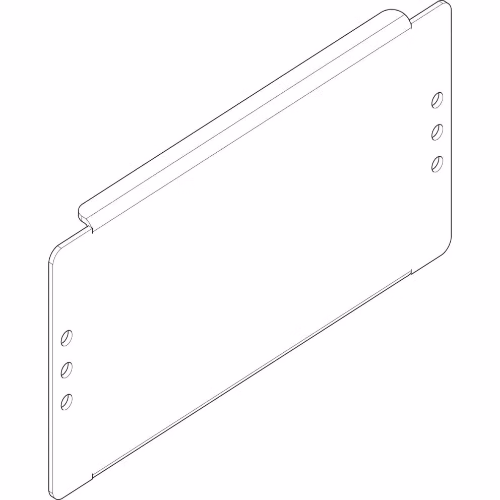 Piastra di montaggio ABN 200x100 mm 1FB/1RE per il montaggio tra i profili portanti FM11N