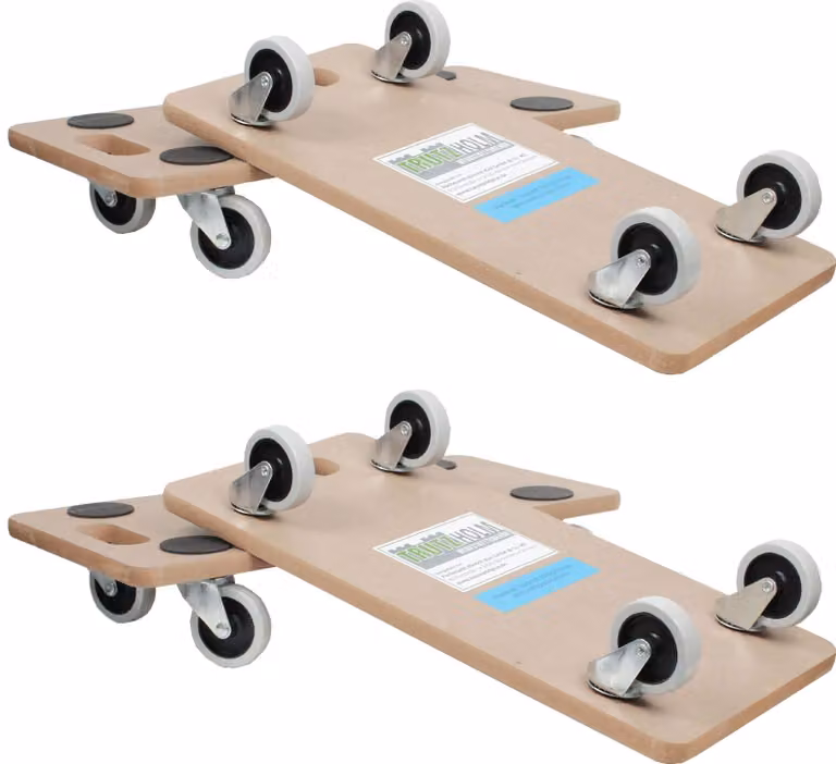 4er Set Rullo di trasporto SOFT WHEEL per interni MDF Flat 200 kg