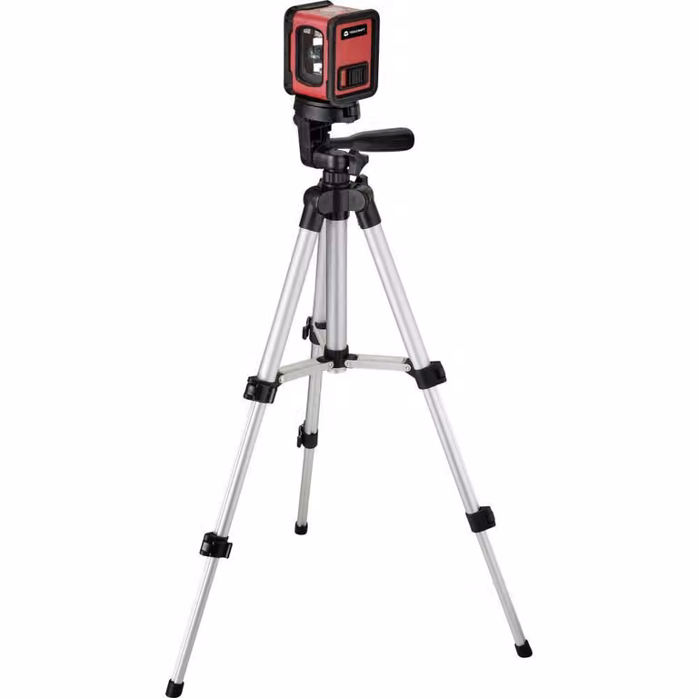 TOOLCRAFT CL12-G Laser a linee incrociate con treppiede, autolivellante, laser verde Portata (max.): 12 m