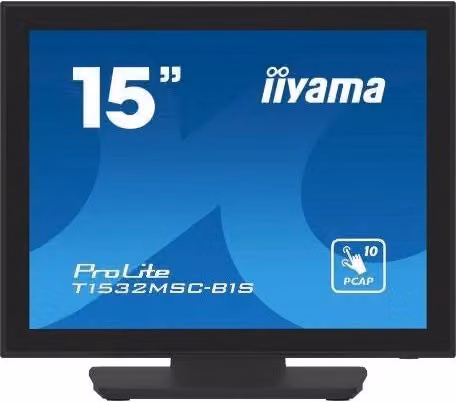 Iiyama prolite t1532msc-b1s monitor pc 38,1 cm (15") 1024 x 768 pixel xga lcd touch screen nero