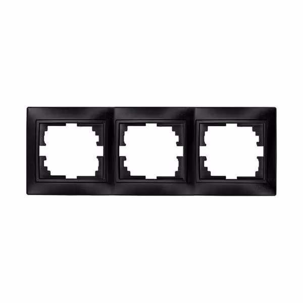 Cornice per 3 elementi orizzontale grafite 225x81x10mm s.europa solera erp73ngu