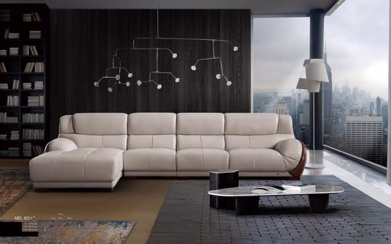 Eck Sofa Leder Polster Sitz Eck Couch Garnitur Wohn Zimmer Landschaft Sofas
