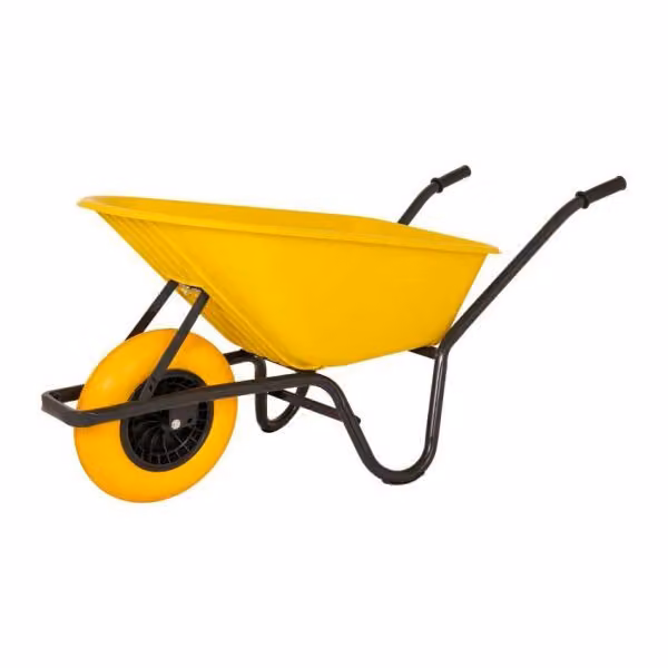 Carriola in plastica gialla 85 litri HQ Anti-Lek