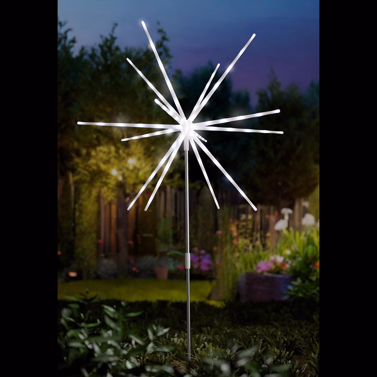 LED da giardino stella polare bianco freddo DIA 50xH95cm batteria