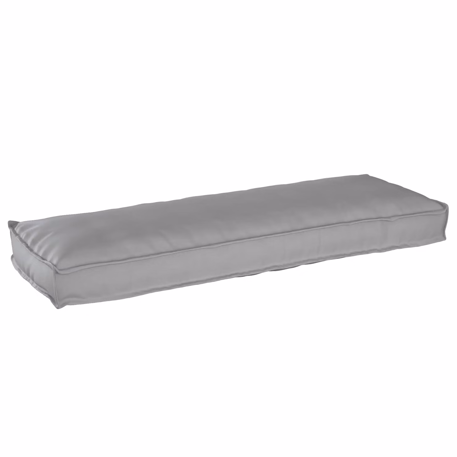Cuscino in tessuto Oxford vidaXL Grigio, impermeabile, L 120 x P 40 x H 8 cm
