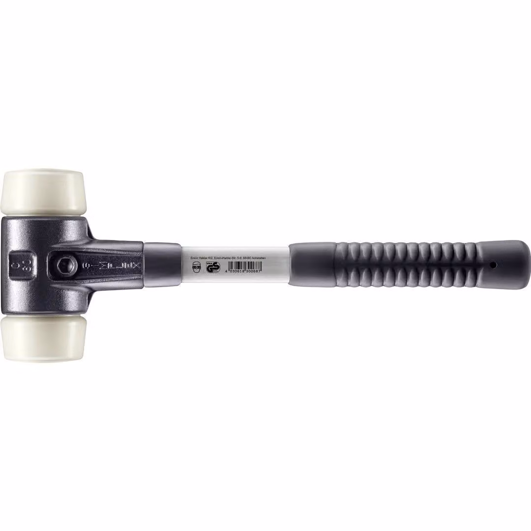 Mazza SIMPLEX soft-face con alloggiamento in TE rinforzato e impugnatura in fibra di vetro, Ø 60, nylon