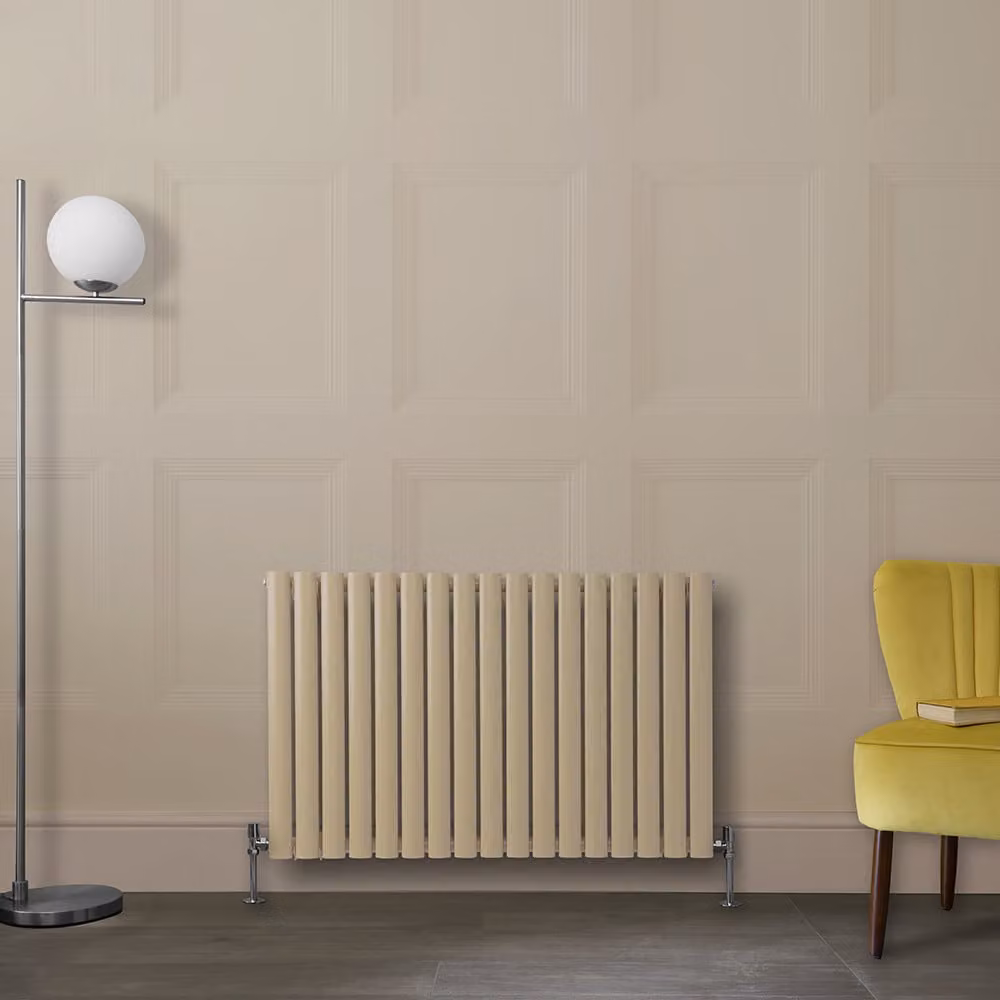 Radiatore di Design Orizzontale  Marrone (Elk Marrone) -  635mm x 1000mm - Pannello Singolo  - Revive