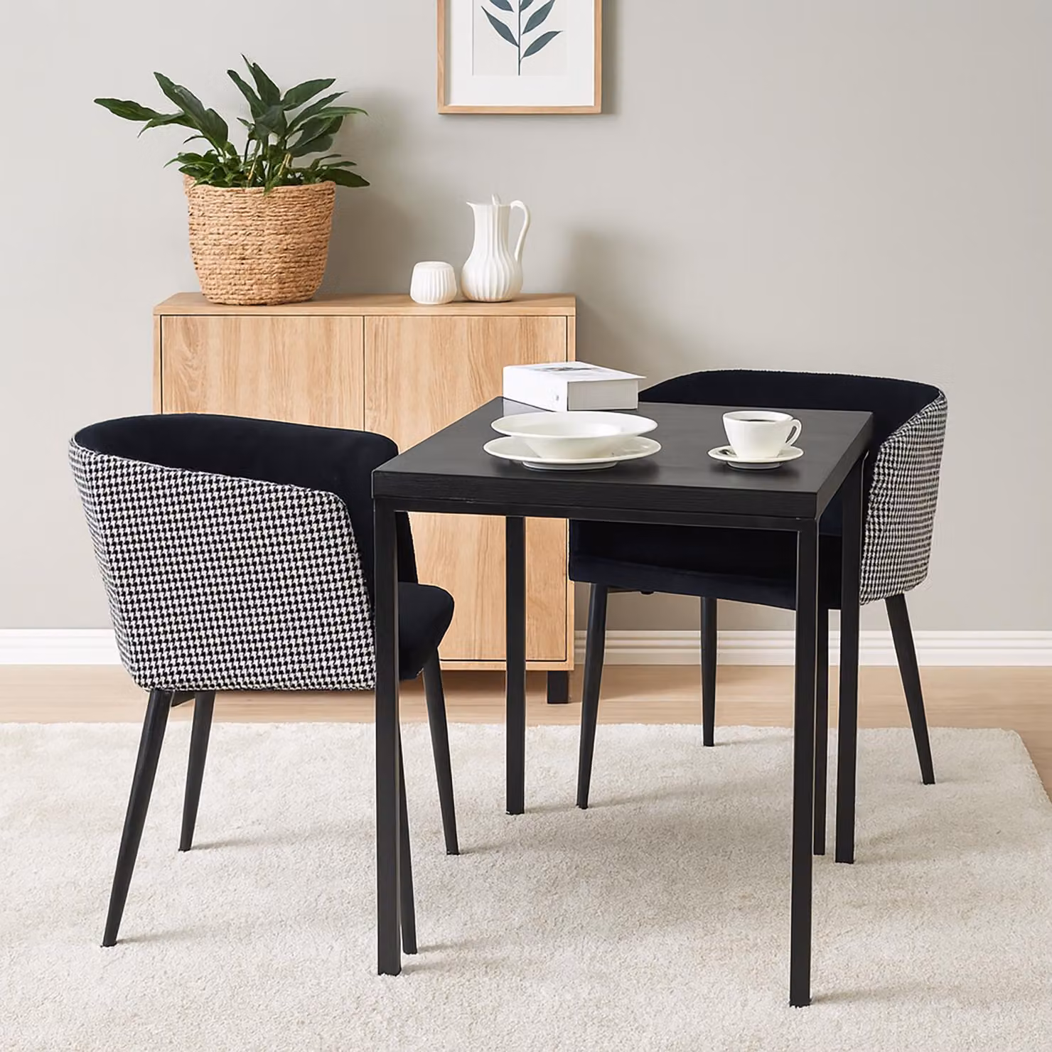 Set di 2 sedie di design in stile retrò chic Comfort e carattere